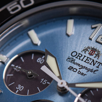ORIENT Men's Solar Sports Diver Chronograph Watch RA-TX0206L10B image 2
