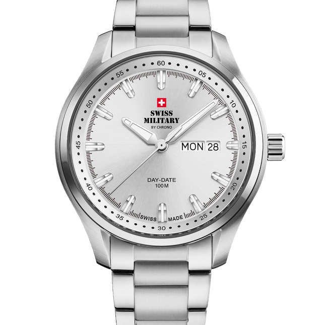 Swiss Military Classic Men’s Watch – Silver, Steel | SM34116.02 image 0