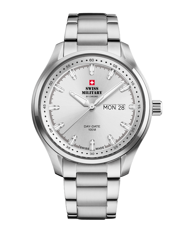Swiss Military Classic Men’s Watch – Silver, Steel | SM34116.02 image 0