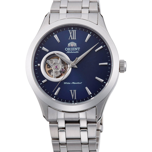 ORIENT Men's Automatic Classic Open Heart Stainless Steel Bracelet Watch AG03001D image 0