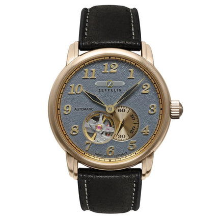 ZEPPELIN Men's LZ127 Graf Zeppelin Automatic Open Heart Watch 76645 image 0