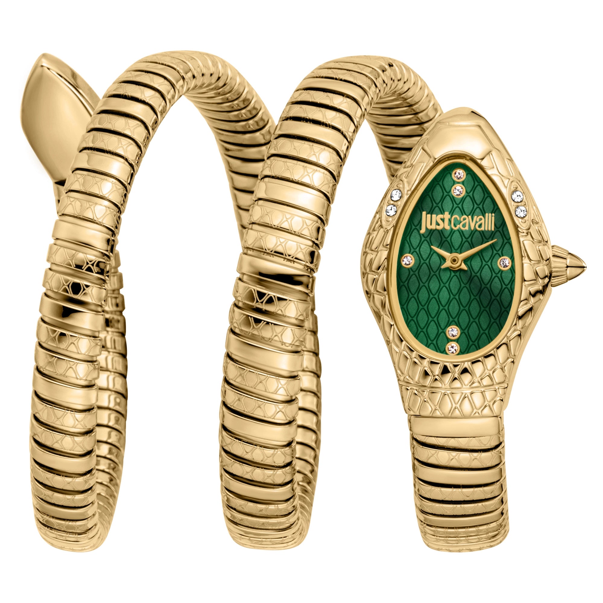 Just Cavalli Signature Snake Aurela Yellow Gold Green image 0
