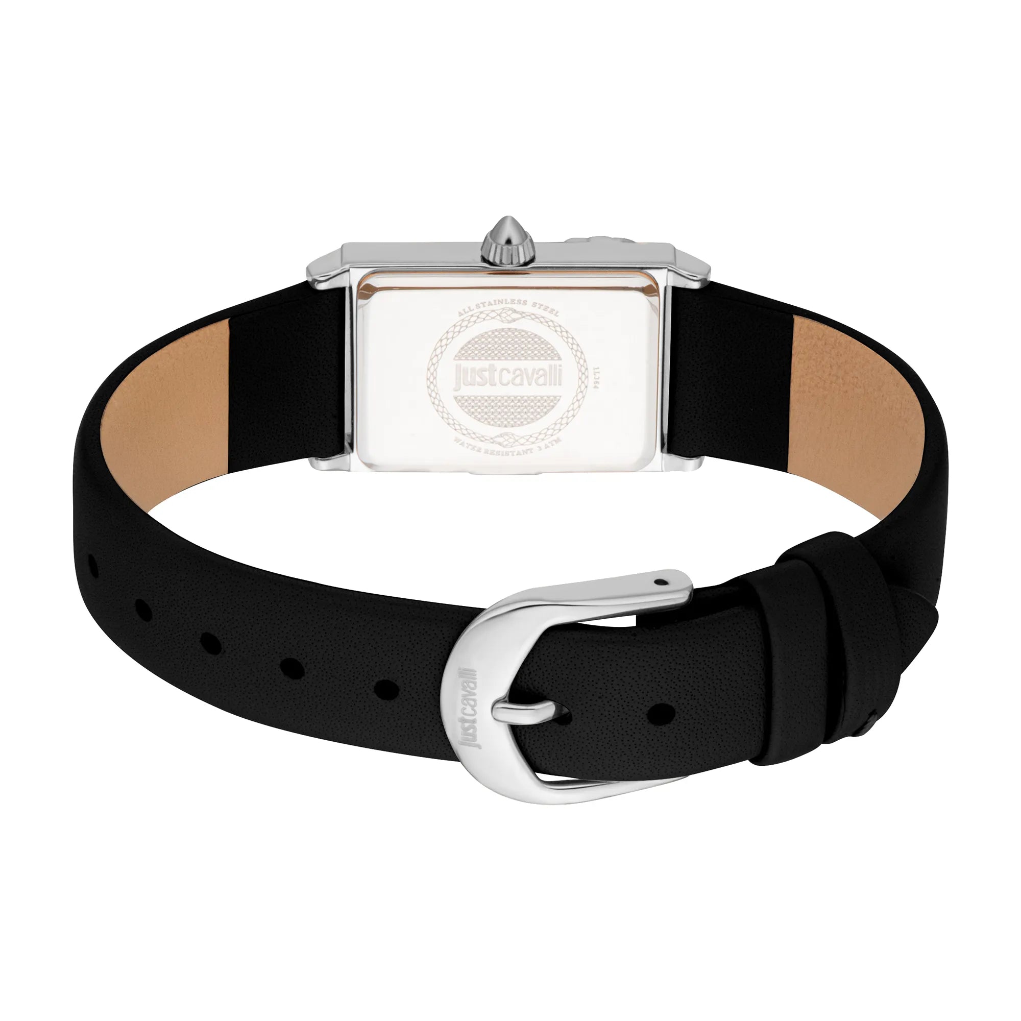 Just Cavalli Animalier Dolcezza Snake Leather Black Silver image 1