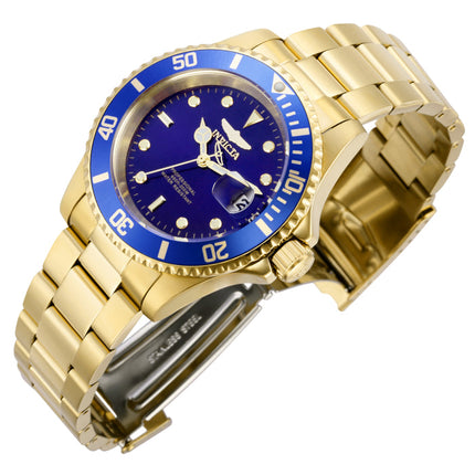 Invicta Men's Pro Diver 40mm Sea Urchin Watch Oyster Bracelet President Gold Blue image 1