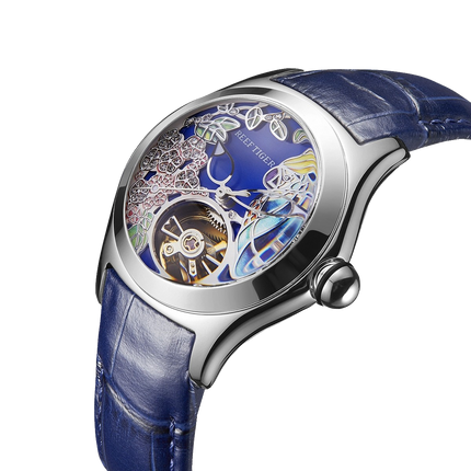 Reef Tiger Women's Aurora Parrots Automatic Skeleton Crystal Watch image 3