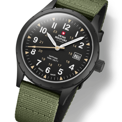 Swiss Military SM34108.07 – Classic Army Style Watch Black Canvas image 2