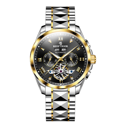Reef Tiger Men's Classic Motion Day Date Automatic Watch RGA8235 - Steel image
