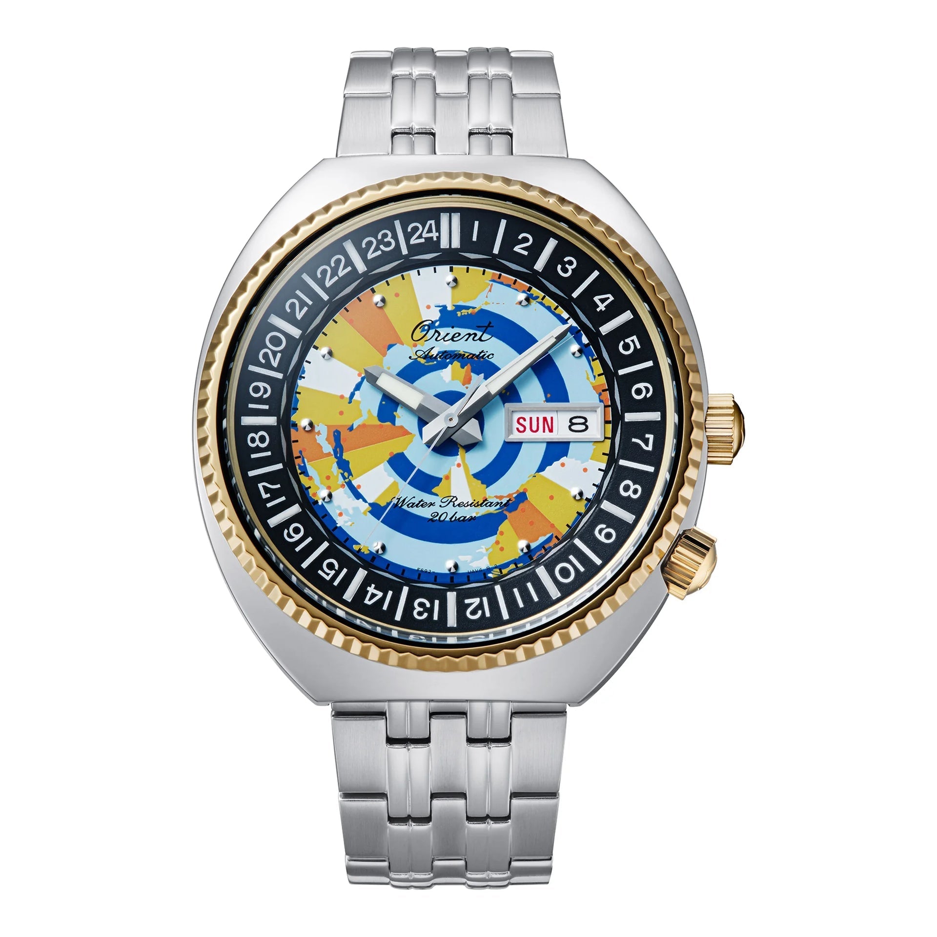 ORIENT Revival 75th Anniversary Limited Edition World Map Automatic Watch RA-AA0E08Y image 0