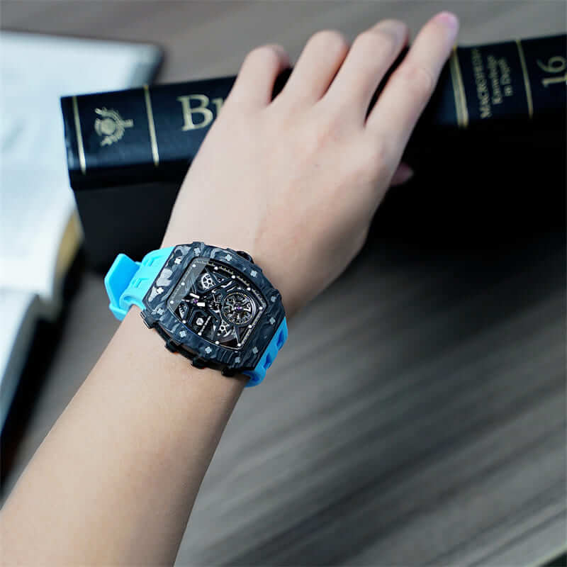 TSAR BOMBA Elemental-Carbon Fiber Automatic Watch TB8209CF