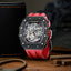 TSAR BOMBA Carbon Fiber Men's Automatic Watch TB8208CFN Red