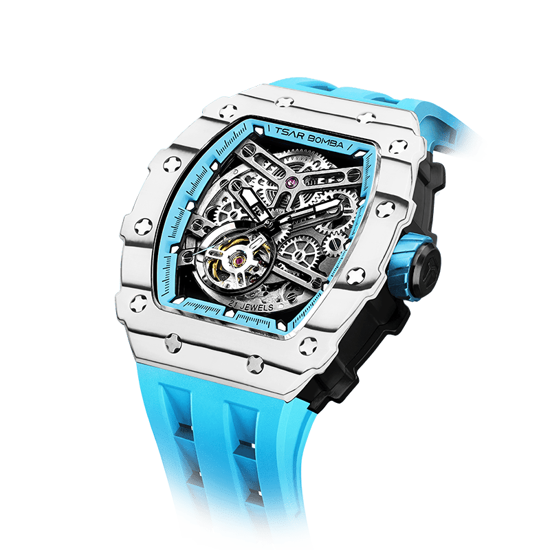 TSAR BOMBA Elemental-Carbon Fiber Automatic Watch TB8208CF