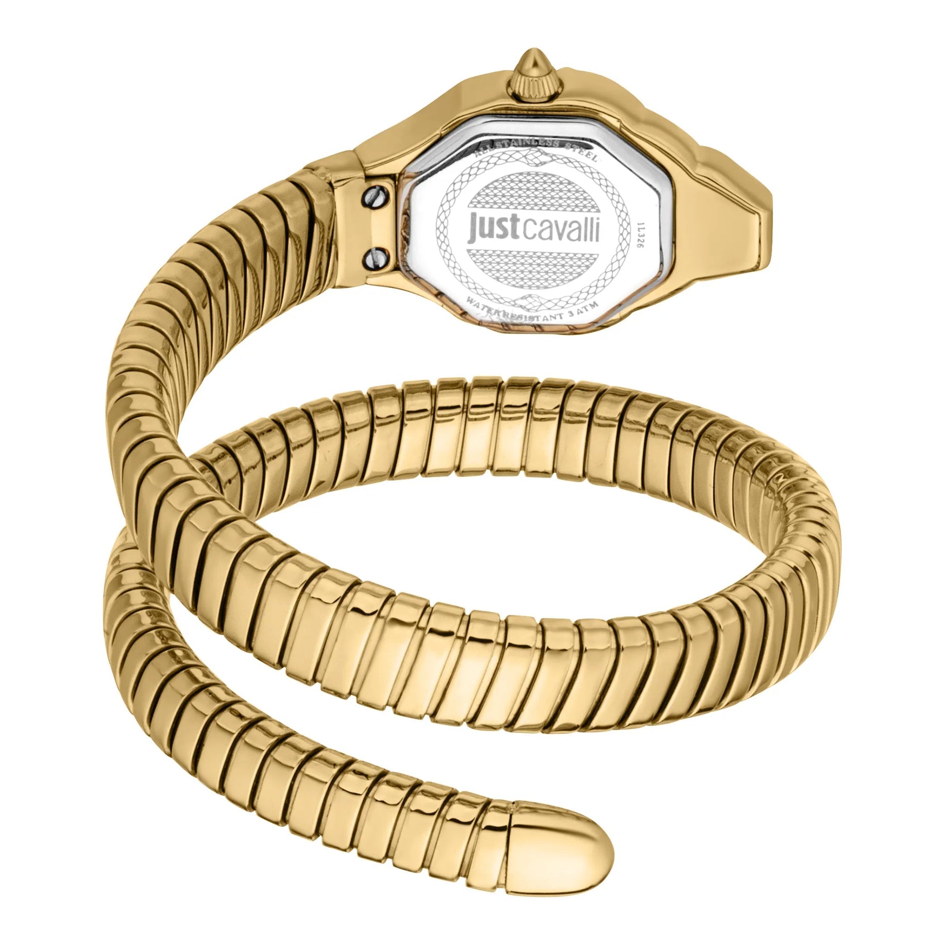 Just Cavalli Signature Snake Brillante Snake Yellow Gold Green image 1