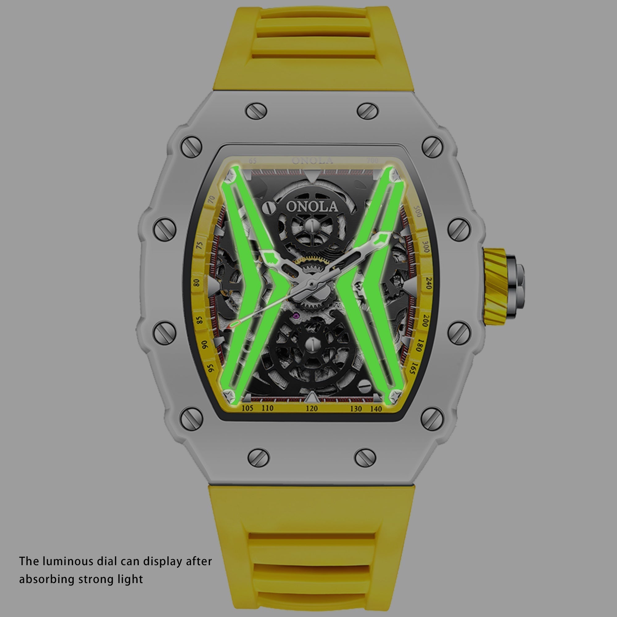 ONOLA Rhythm Automatic Mechanical Watch MILK image 11