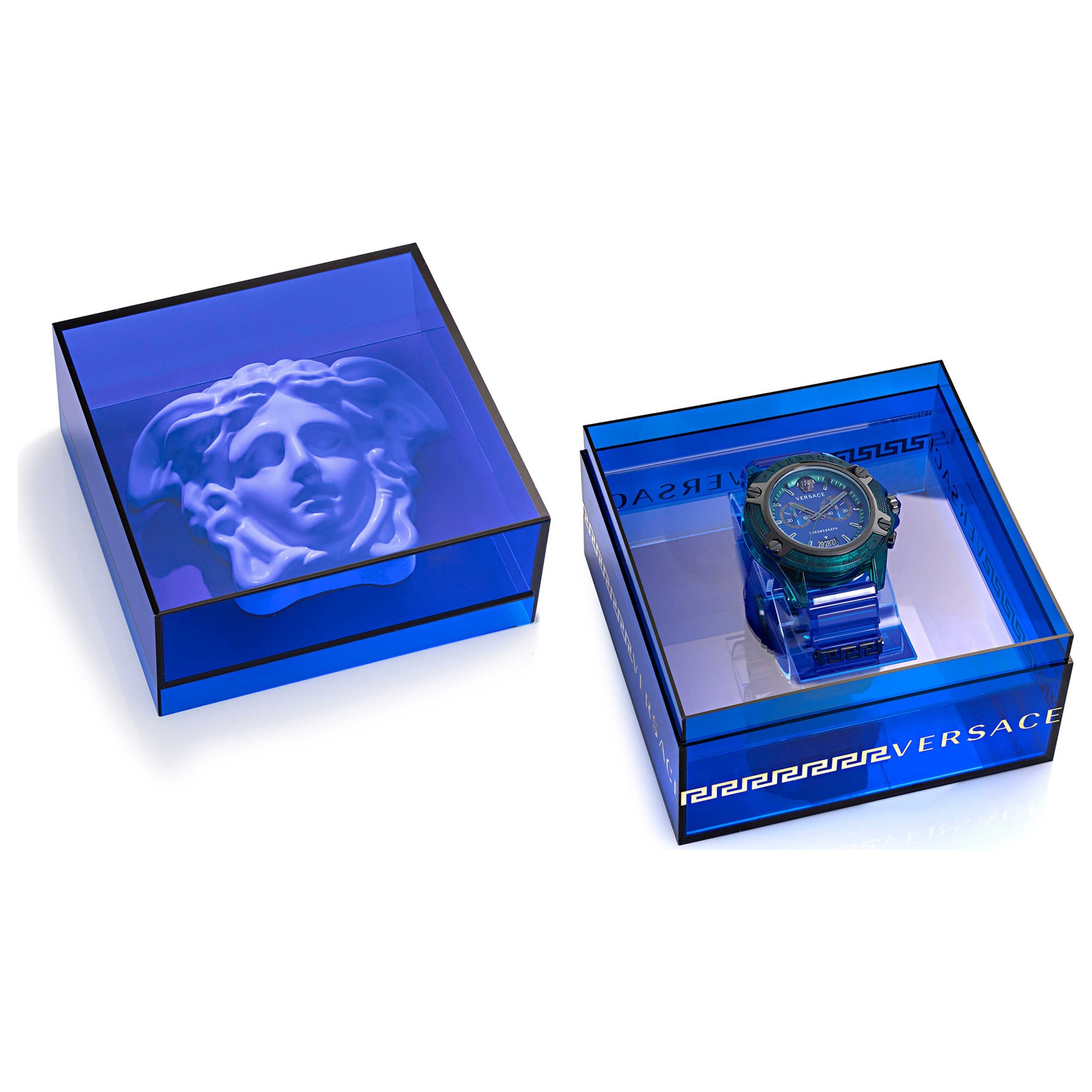 Versace Men's Iconic Watch Chronograph Active Green image 4