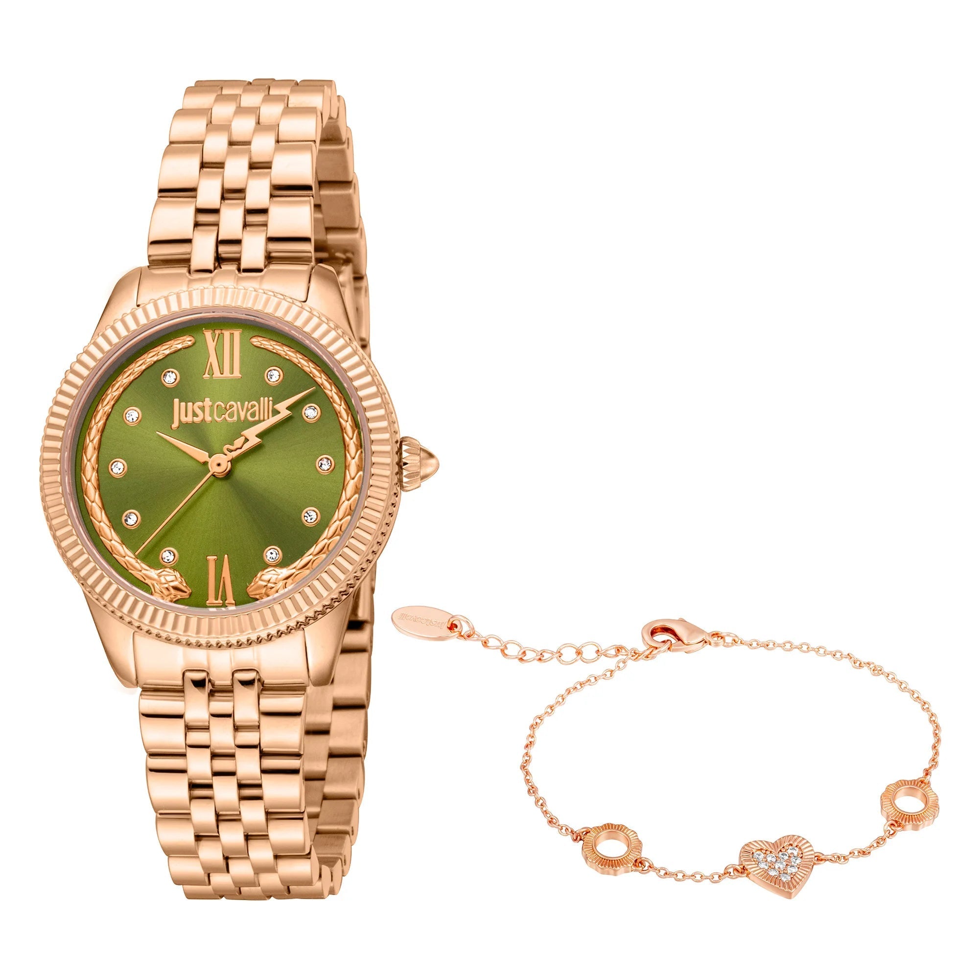 Just Cavalli SET Lovestruck Valentines Rose Gold Olive image 0