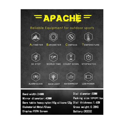 NORTH EDGE Tactical Apache Watch with Nylon Strap image 4