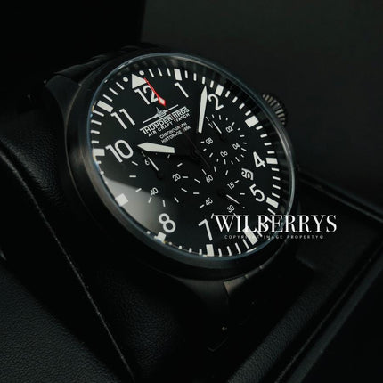 THUNDERBIRDS Men's Historage Chronograph Black Edition Watch image 6