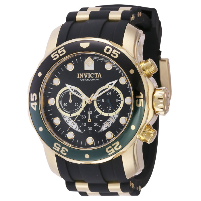 INVICTA Men's Pro Diver Colossus 48mm Chronograph Watch Gold/Green image 0