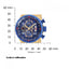 INVICTA Men's Aviator Instrument Tachymeter Chronograph 48mm Gold / Blue Watch