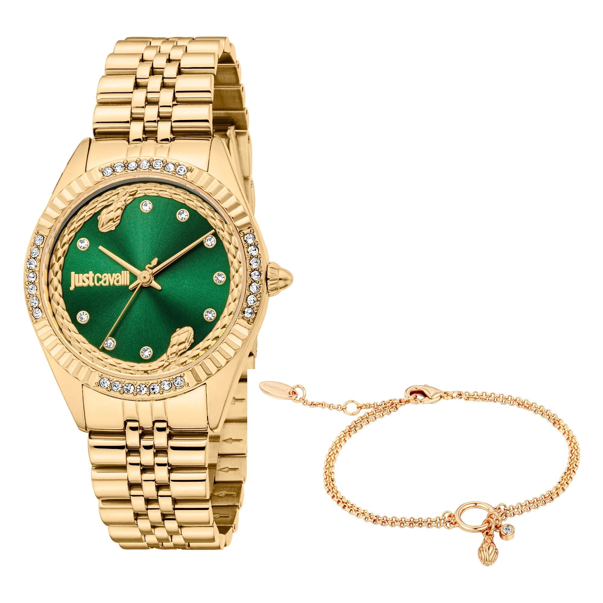 Just Cavalli SET Vittoria Glam Yellow Gold Green image 0