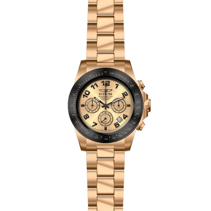 INVICTA Men's Speedway Montenegro 43mm Rose Gold / Black Chronograph Watch