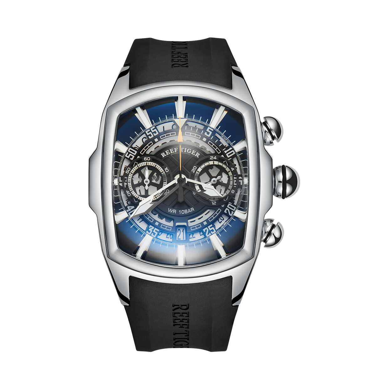 Reef Tiger Aurora Tank VK Chronograph Sport Watch image 0