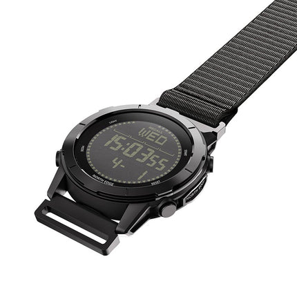 NORTH EDGE LITECORE Tactical Compass Digital Watch Men's Watch 45mm Nylon Strap EL Backlight Calendar 50m Waterproof