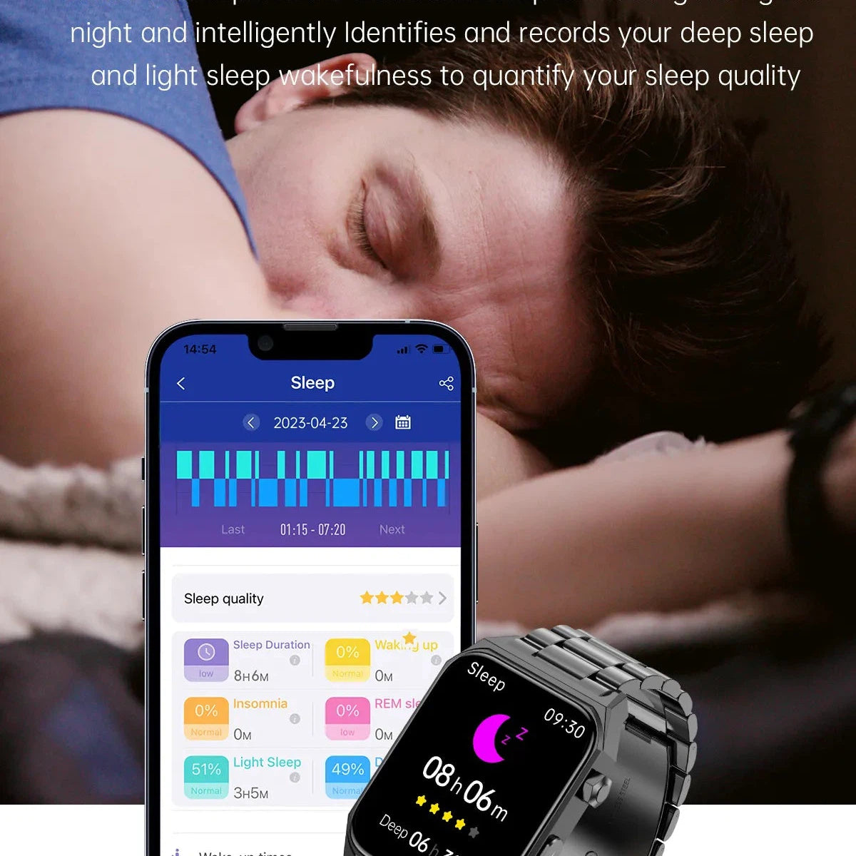 NORTH EDGE Health Plus Glucose Heart Smart Watch