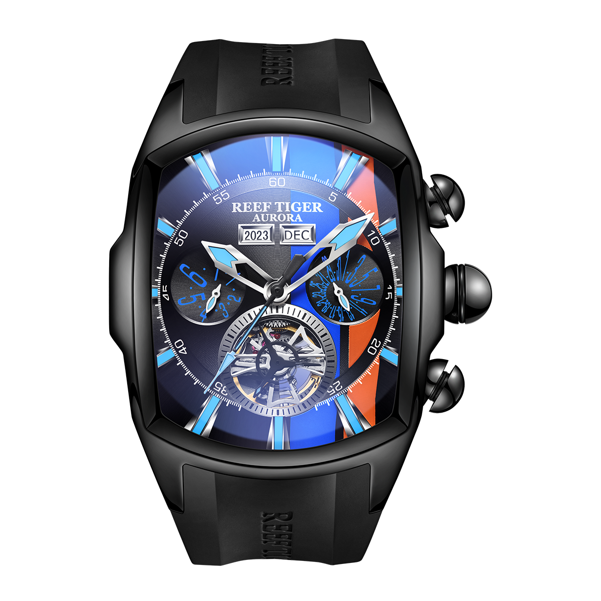 Reef Tiger Men's Aurora Tank Racing Sport Automatic Watch image 0