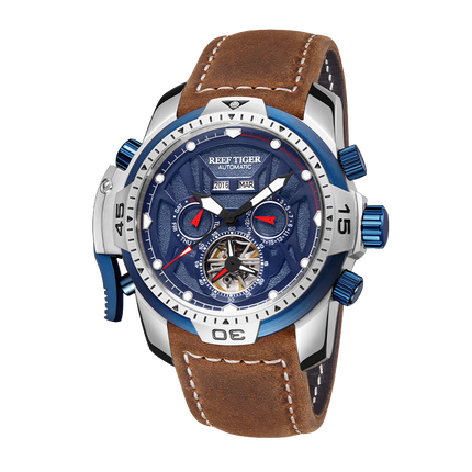 Reef Tiger Men's Aurora Transformers Skeleton Automatic Mechanical Watch image 8