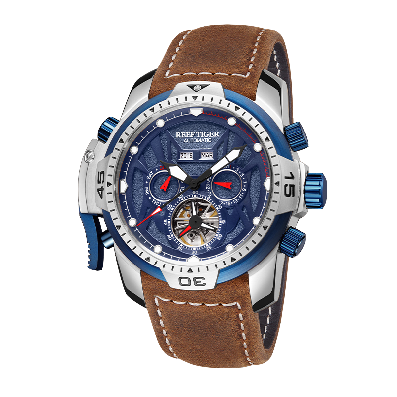 Reef Tiger Men's Aurora Transformers Skeleton Automatic Mechanical Watch image 8