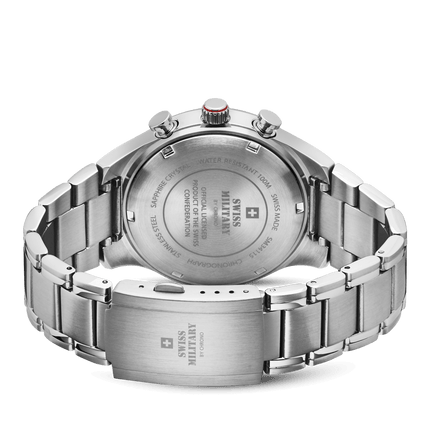 Swiss Military Speed Chronograph Watch – Blue Silver Steel | SM34115.04 image 1