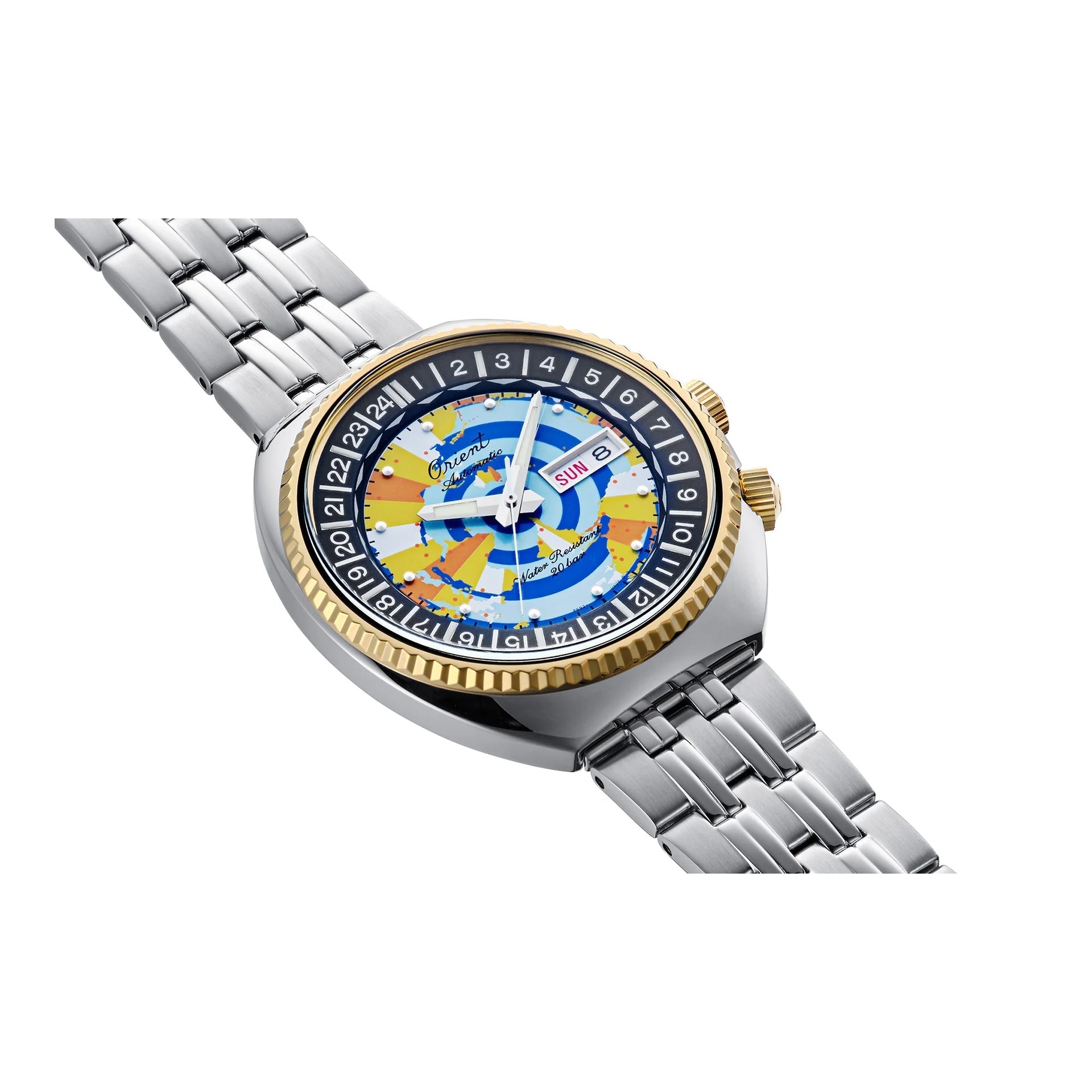 ORIENT Revival 75th Anniversary Limited Edition World Map Automatic Watch RA-AA0E08Y image 2