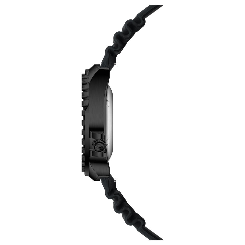 RIEDENSCHILD PRECISION INSRUMENTS GERMANY Divers Taucheruhr 1000m Helium Valve Watch Black/Light Blue image 3