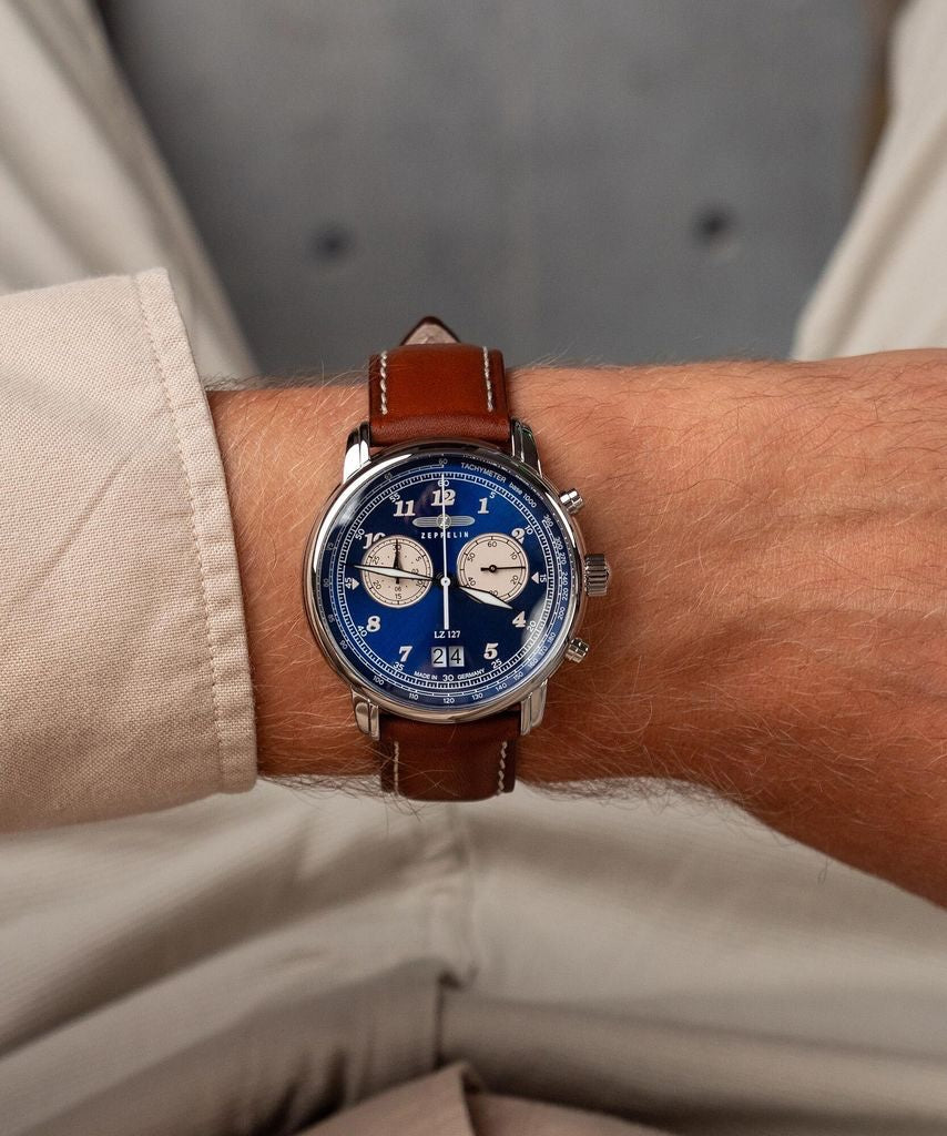 ZEPPELIN Men's LZ-127 Graf Zeppelin Chronograph Watch 86843 image 1