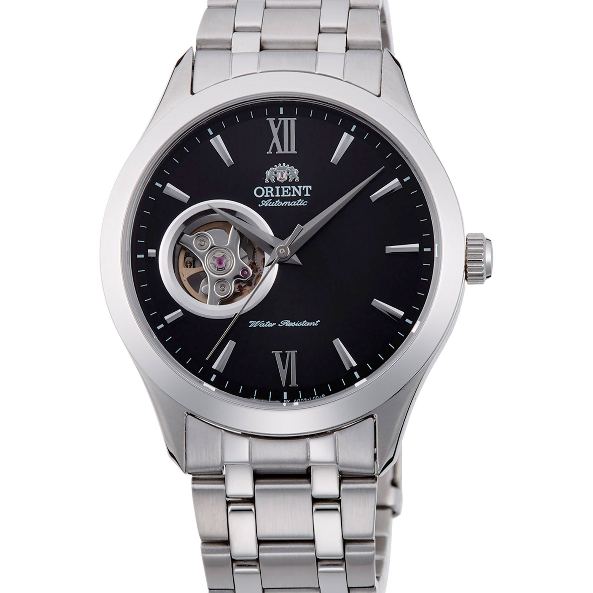 ORIENT Men's Automatic Classic Open Heart Stainless Steel Bracelet Watch AG03001B image 0