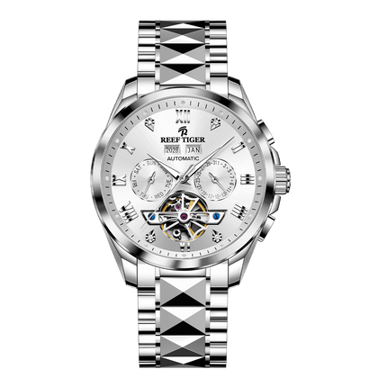Reef Tiger Men's Classic Motion Day Date Automatic Watch RGA8235 - Steel image
