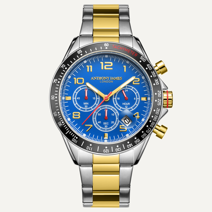 Tachymeter Chrono Two Tone Blue image 0