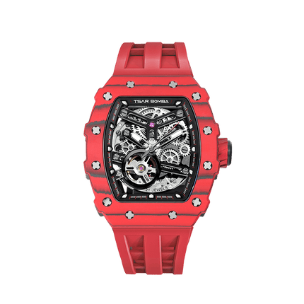 TSAR BOMBA Elemental-Carbon Fiber Automatic Watch TB8208CF