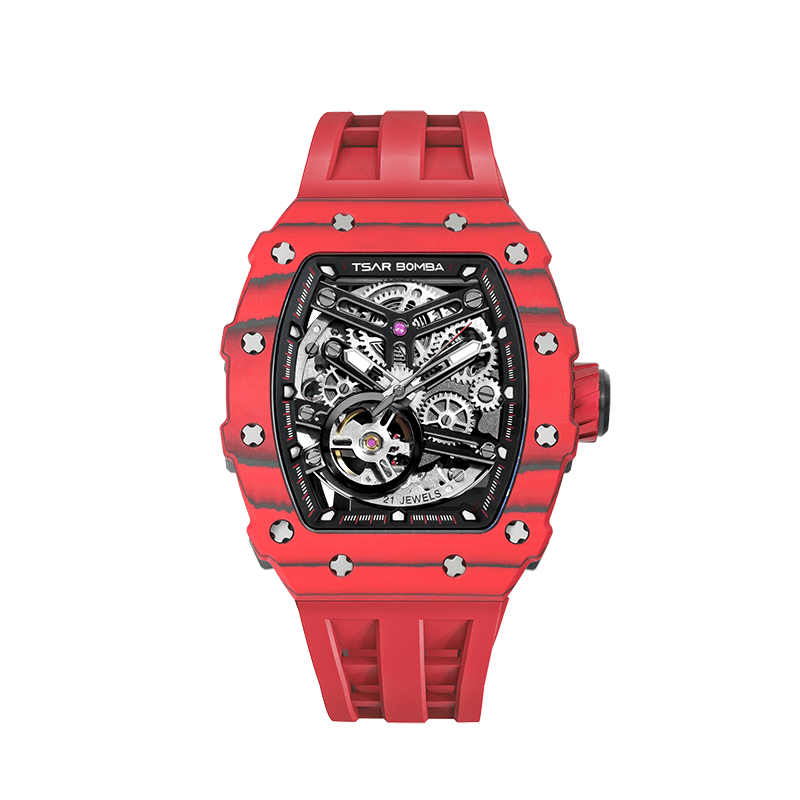 TSAR BOMBA Elemental-Carbon Fiber Automatic Watch TB8208CF