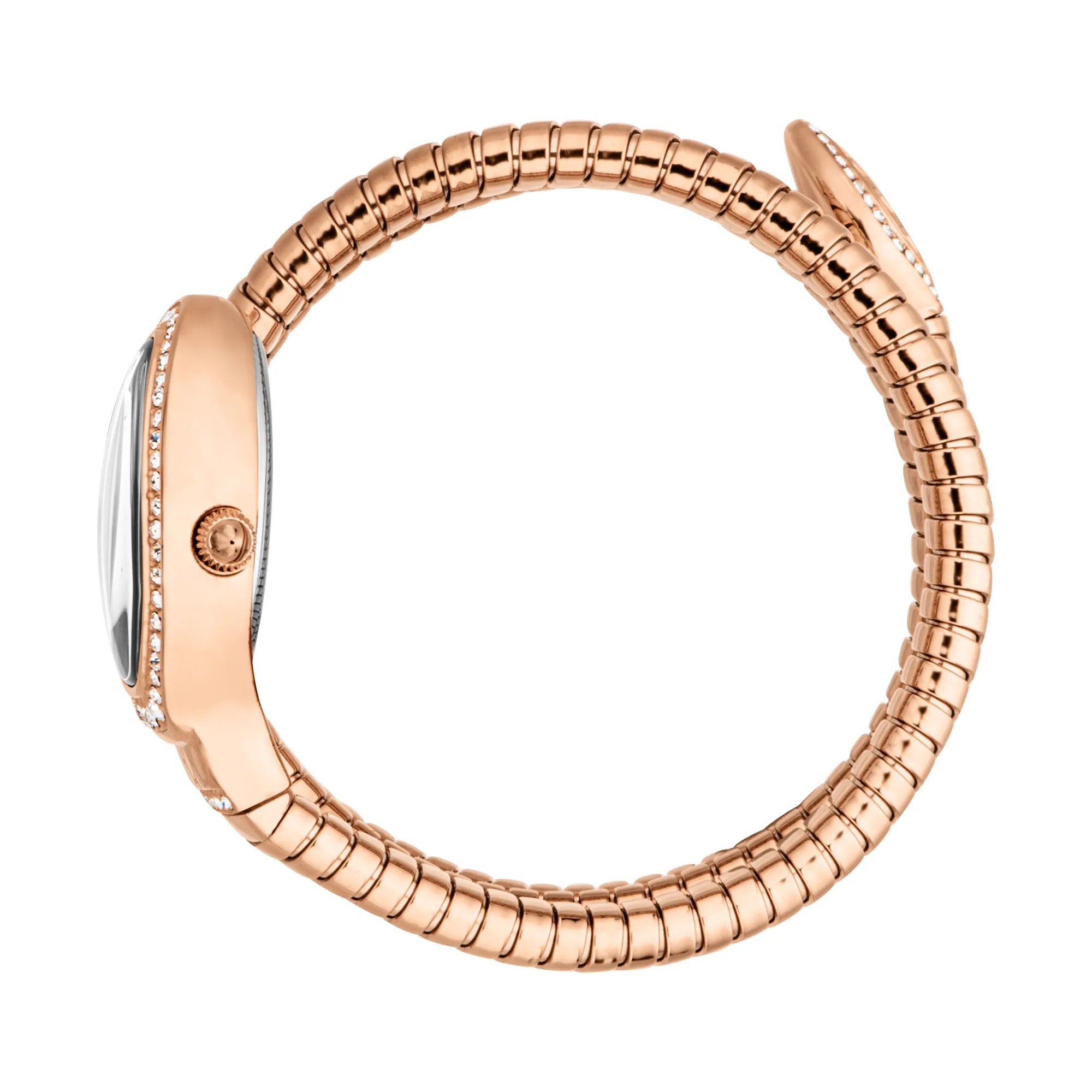 Just Cavalli Signature Snake Carezza Rose Gold Silver image 2