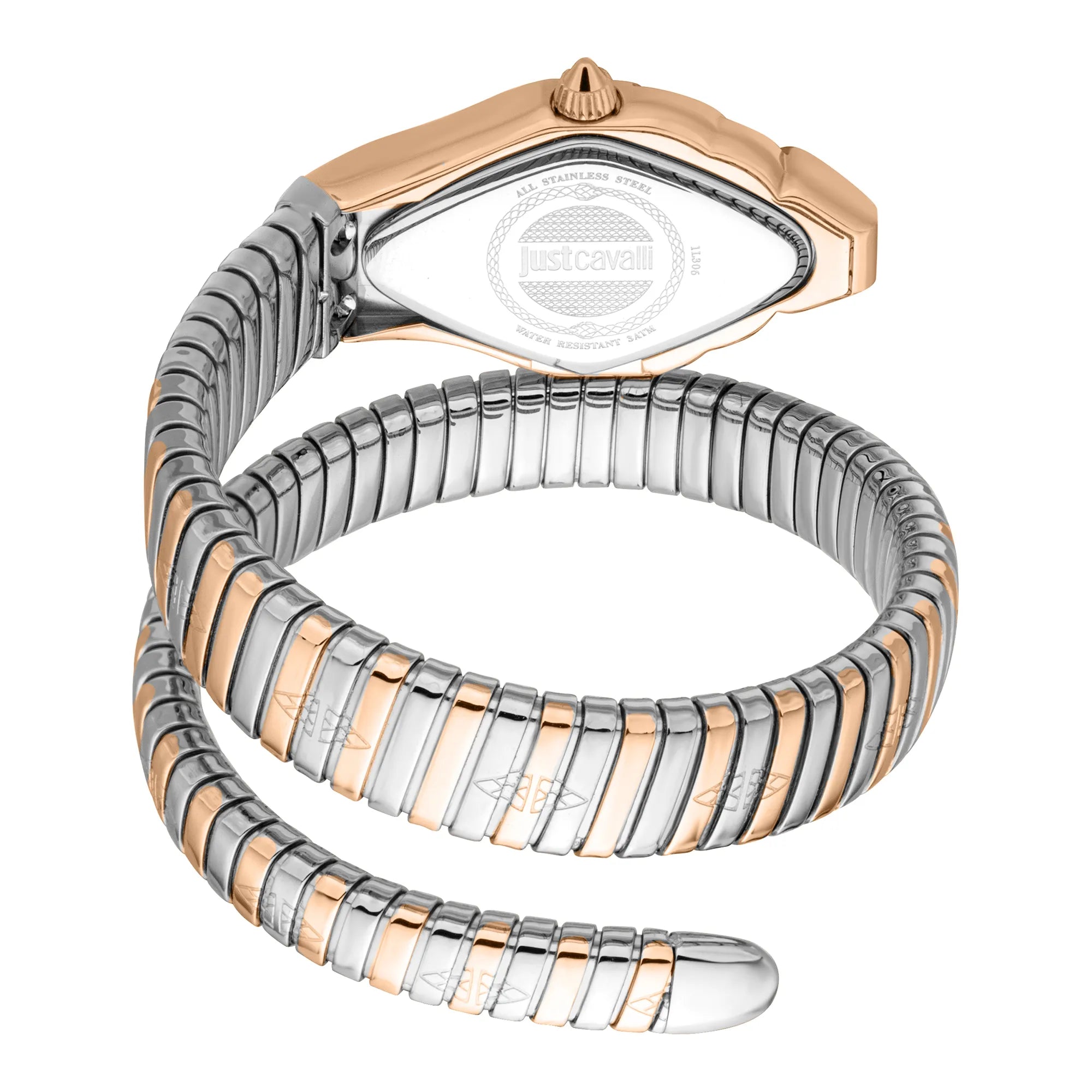 Just Cavalli Signature Snake Ferocious Two Tones RG Silver image 1
