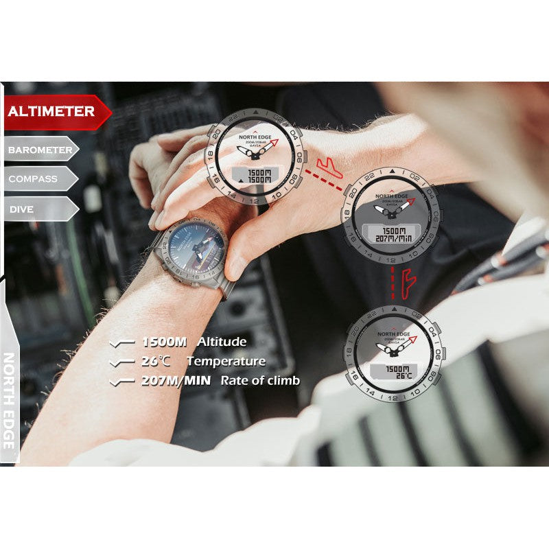 NORTH EDGE Tactical Gavia Watch Steel image 6