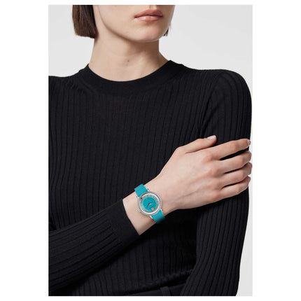 Versace Women's Greca Flourish 35mm Blue Quartz Watch image 4