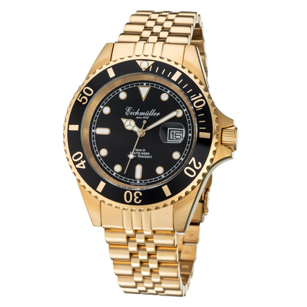 EICHMULLER since 1950 Mark III Diver 20ATM Gold/Black Watch image 0