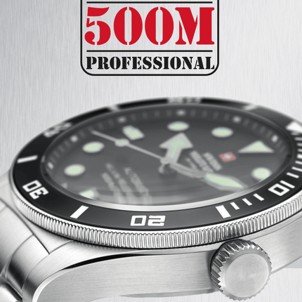 Swiss Military SMA34075.06 – Swiss Made Automatic Dive Watch 500M image 4