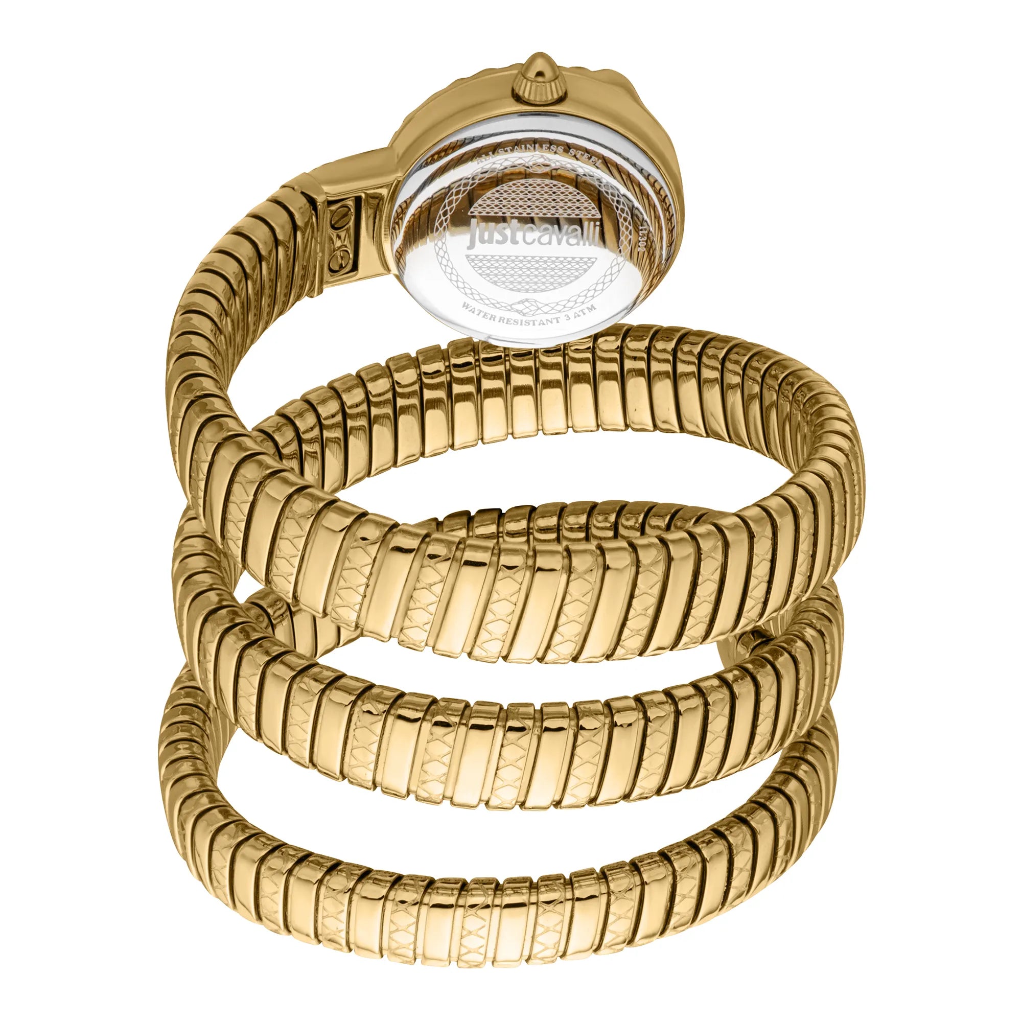Just Cavalli Signature Snake Enchanting Yellow Gold MOP image 1