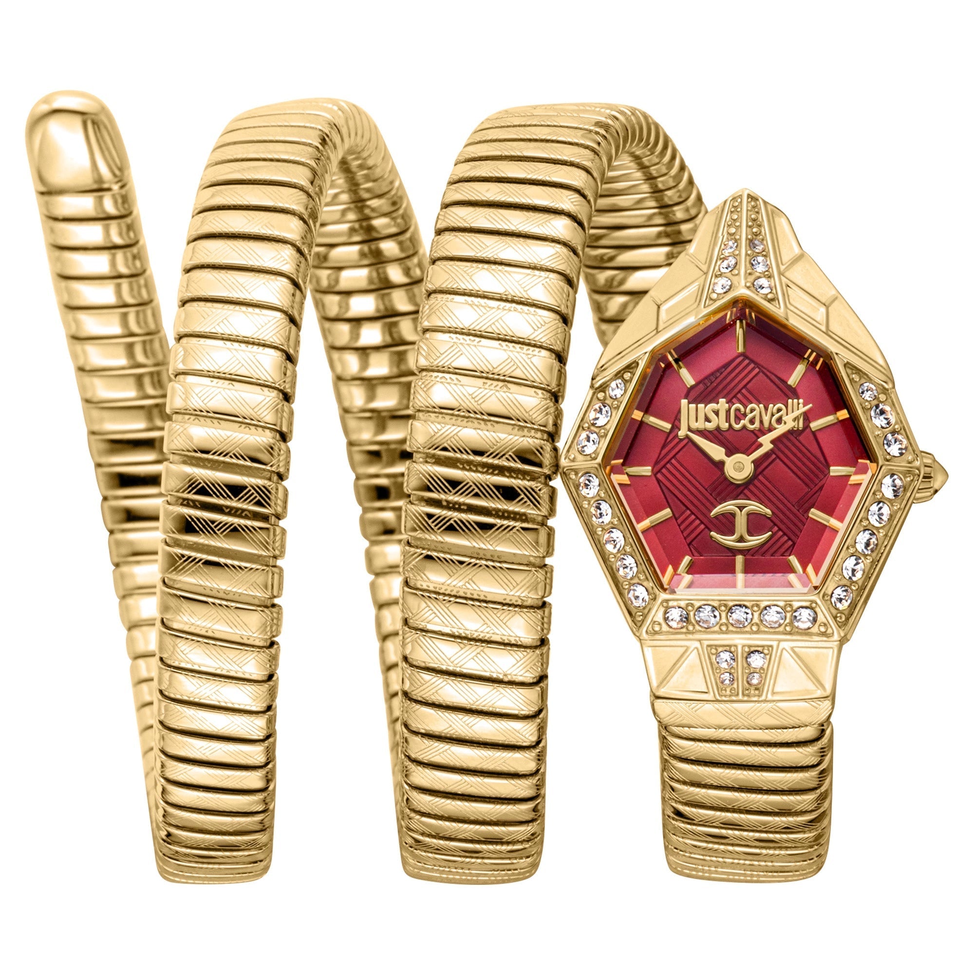 Just Cavalli Signature Snake Mesmerizing Yellow Gold Red image 0
