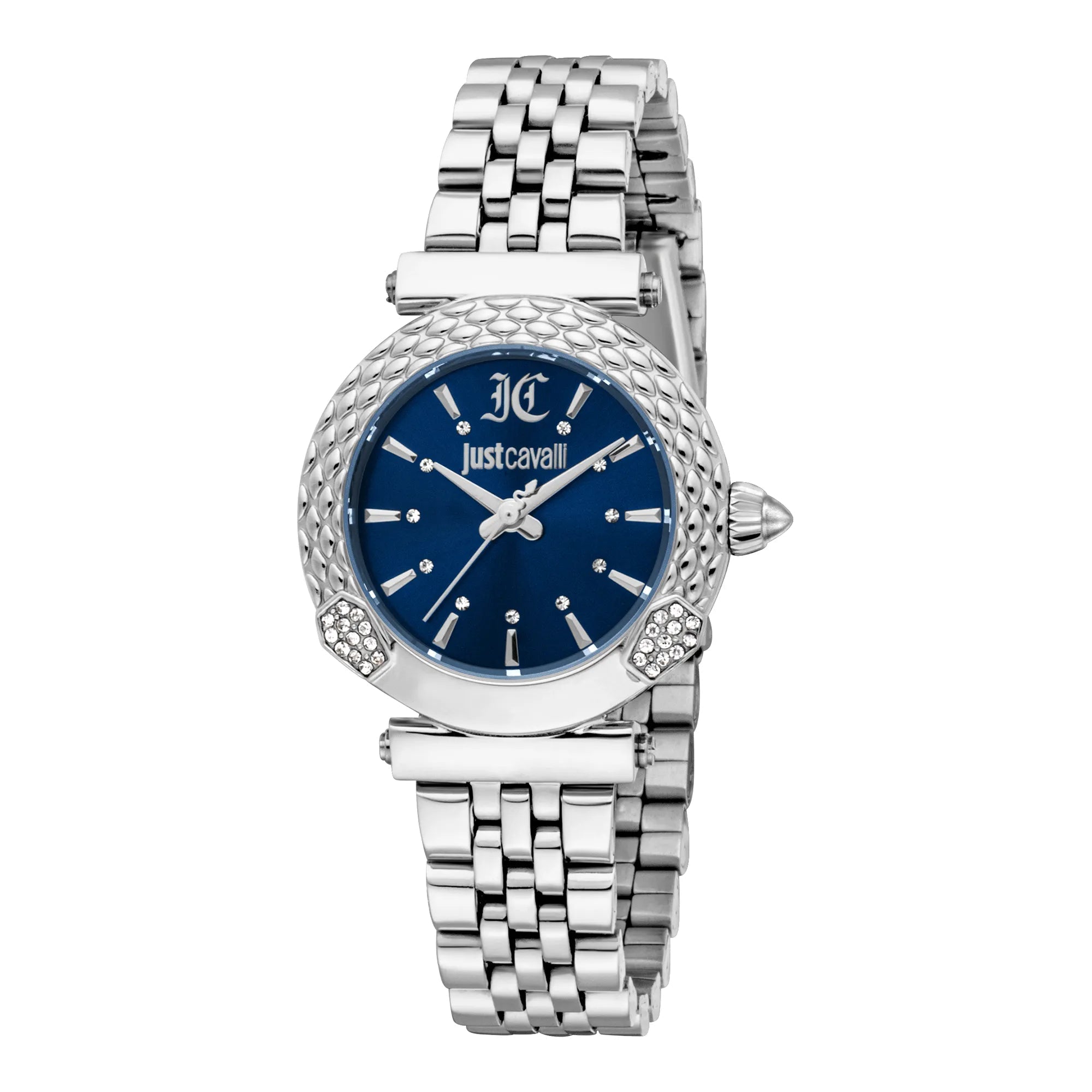 Just Cavalli Animalier Mistero Snake Silver Blue image 0