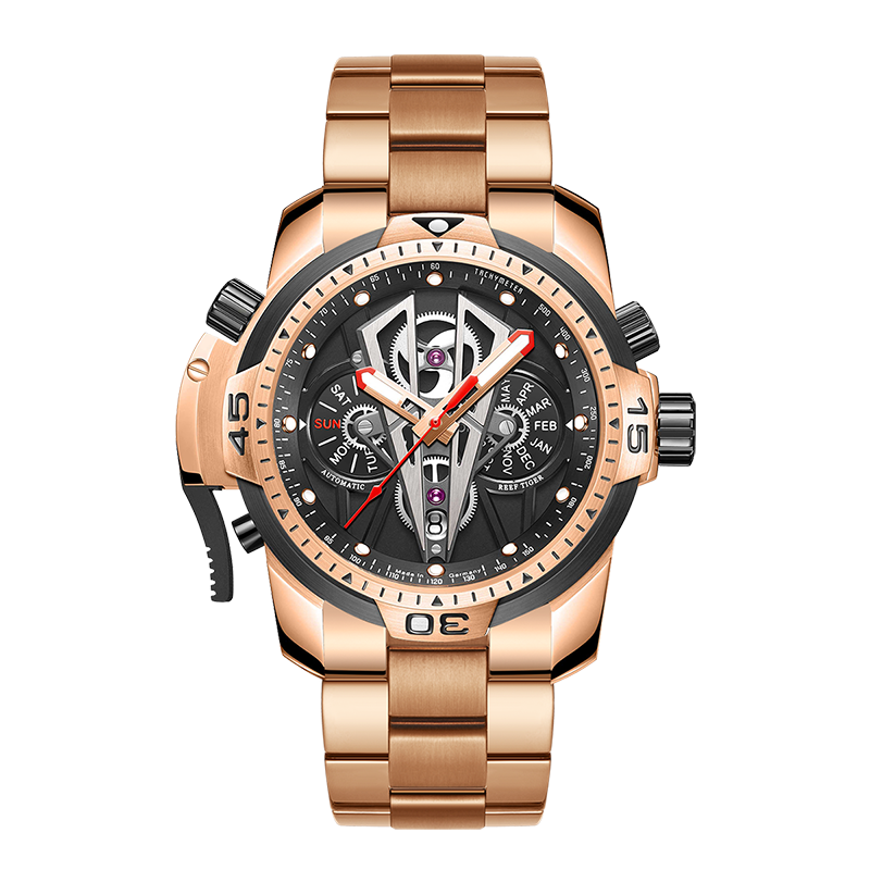Reef Tiger Men's Aurora Concept II Skeleton Automatic Mechanical Watch image 9